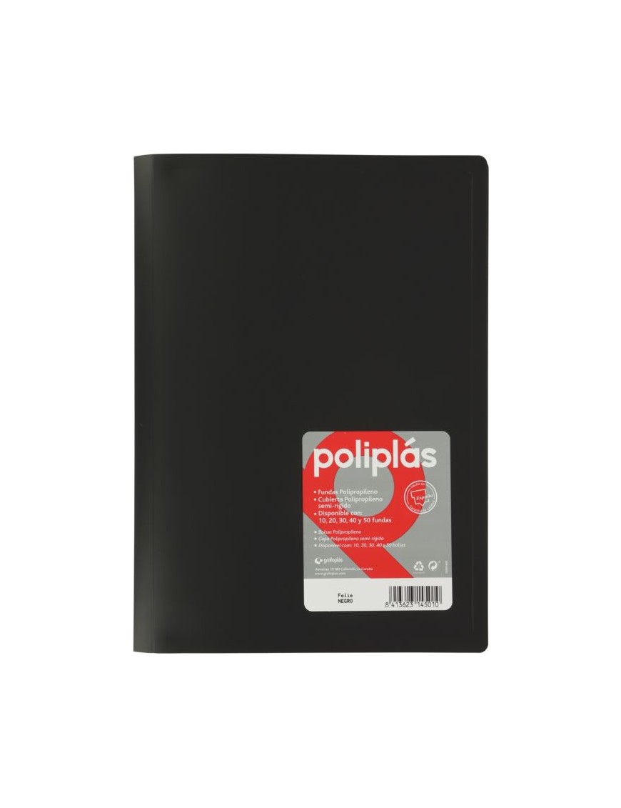 TARIFARIO FOLIO 40 FUNDAS POLYPLAS NEGRO