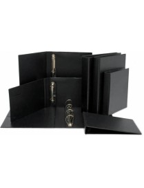 CARPETA 4 ANILLAS Fº 25 MM. NEGRO GRAFOPLAS