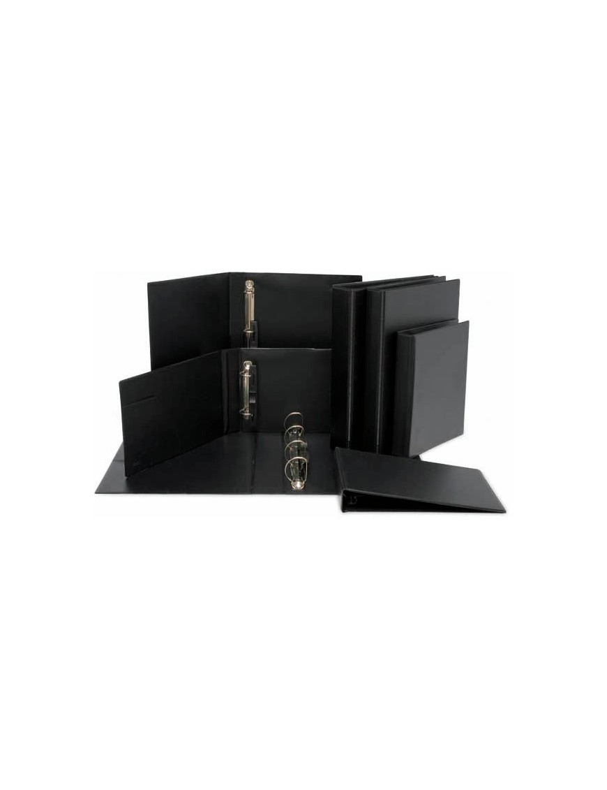 CARPETA 4 ANILLAS Fº 25 MM. NEGRO GRAFOPLAS