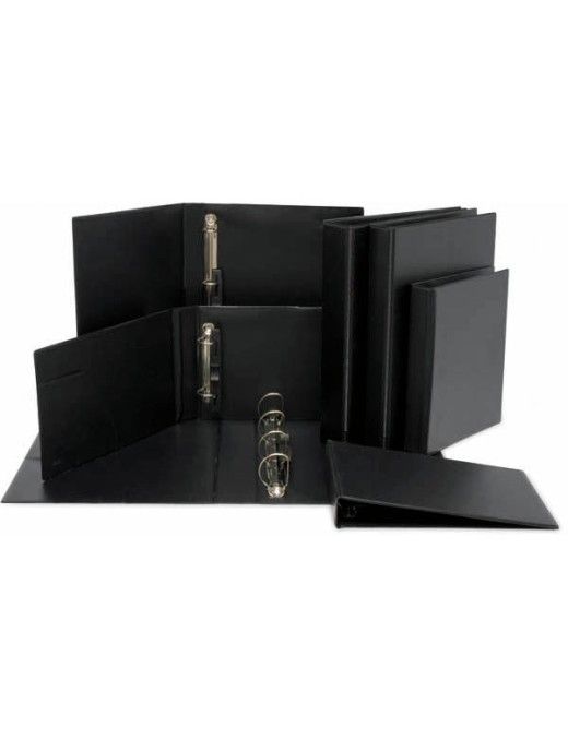 CARPETA 4 ANILLAS Fº 25 MM. NEGRO GRAFOPLAS