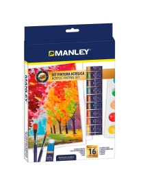 MANLEY SET ACRILICO 16 PZAS