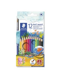 ESTUCHE 12 LAPICEROS NORIS CLUB AQUARELL + PINCEL
