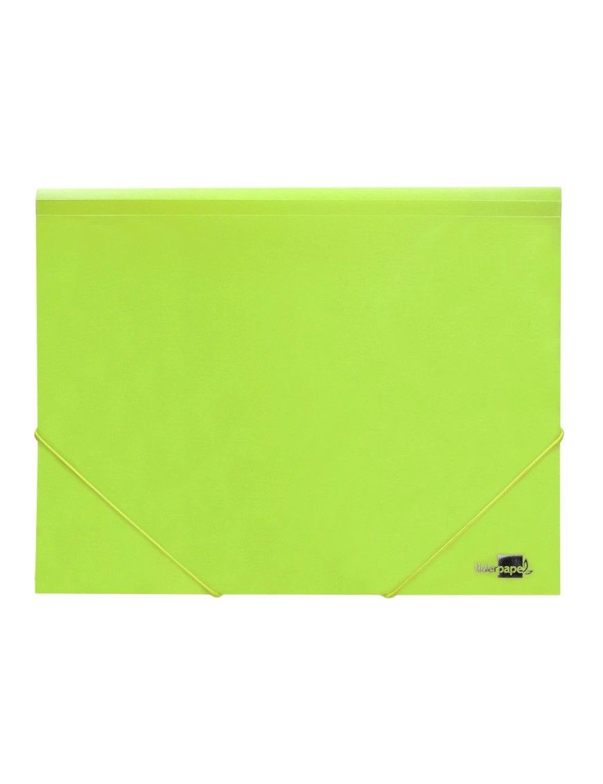 CARPETA GOMAS Y SOLAPAS A4 P.P AMARILLO FLUOR