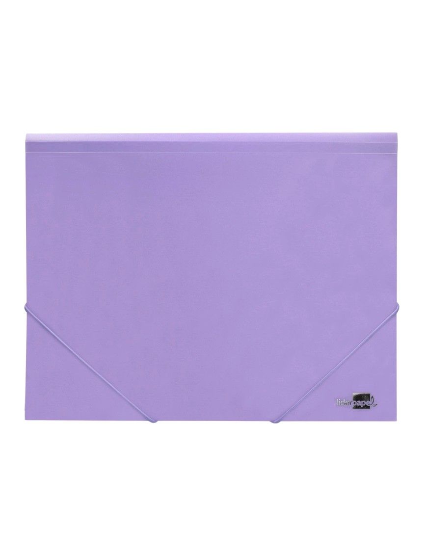 CARPETA GOMAS Y SOLAPAS A4 PP LAVANDA