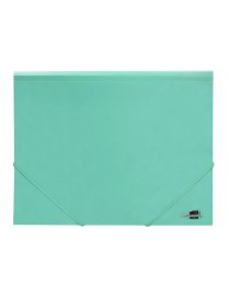 CARPETA GOMAS Y SOLAPAS PP A4 VERDE