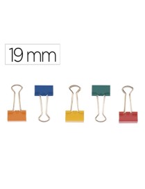 PINZA ABATIBLE COLORES 19 MM CAJA 10 UNID.