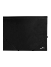 CARPETA GOMAS SOLAPAS A4 PP NEGRO