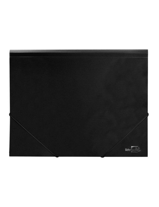 CARPETA GOMAS SOLAPAS A4 PP NEGRO