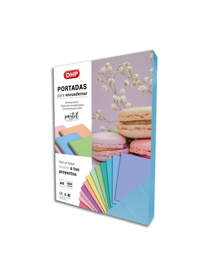 PORTADA PROLIPOPILENO 0.45 100UD AZUL PASTEL