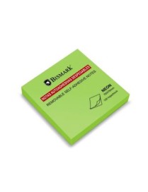 TACO ADHESIVO NEON 76X76 MM. 80 H. VERDE