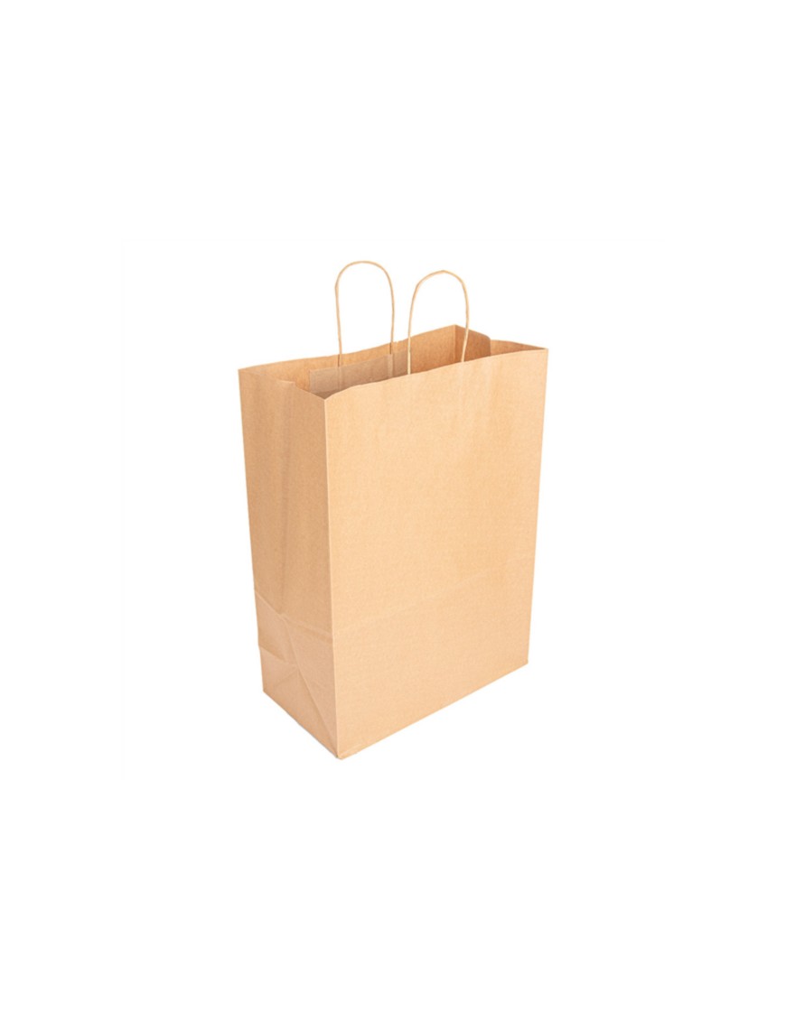 BOLSA DE PAPEL KRAFT 34+14X40 NATURAL GRANEL