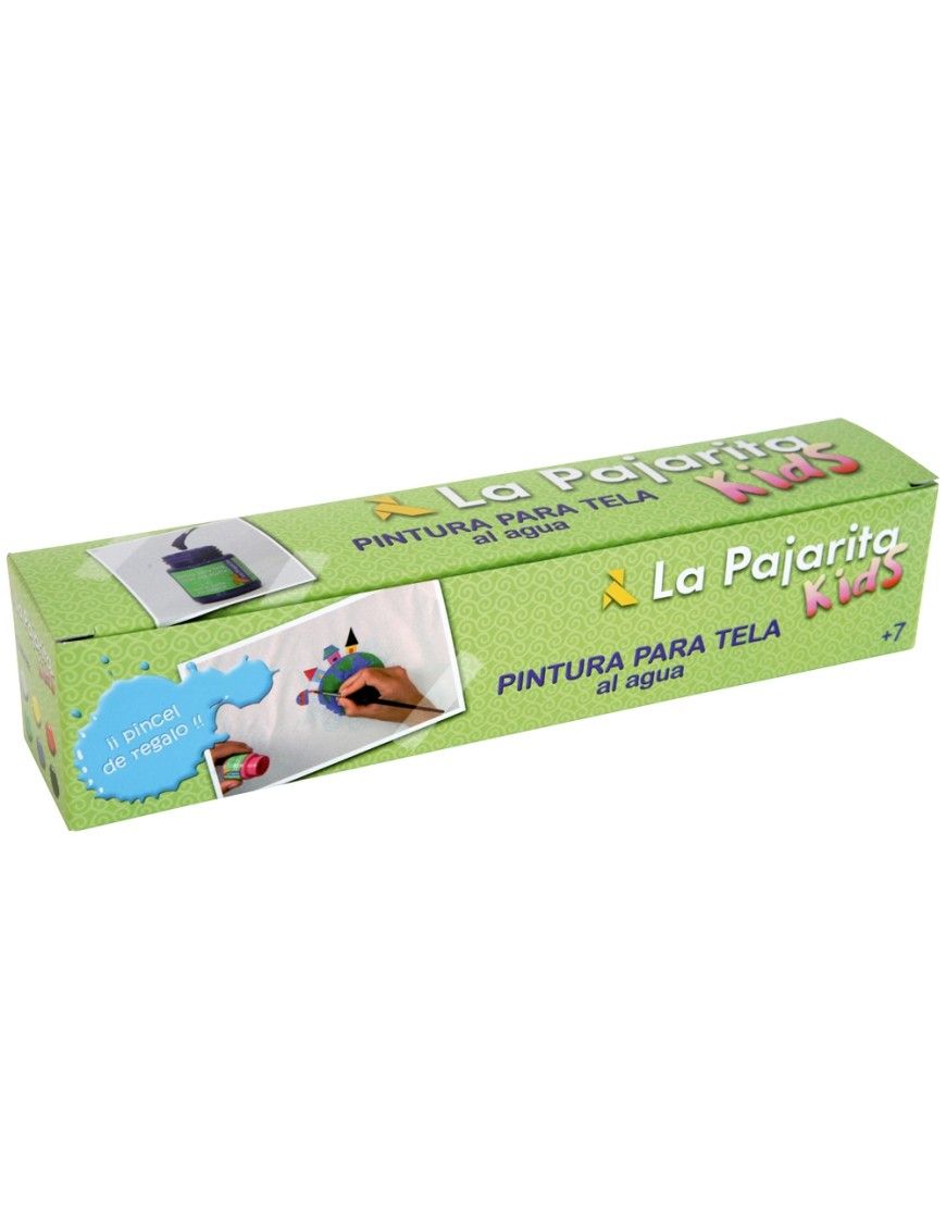 PINTURA PARA TELA LA PAJARITA -SET DE 6 COLORES SU