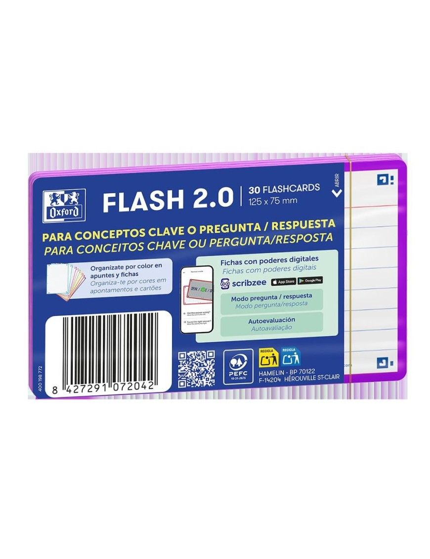 FICHA REVISION 75X125 1LINEA 30FICHAS MORAD