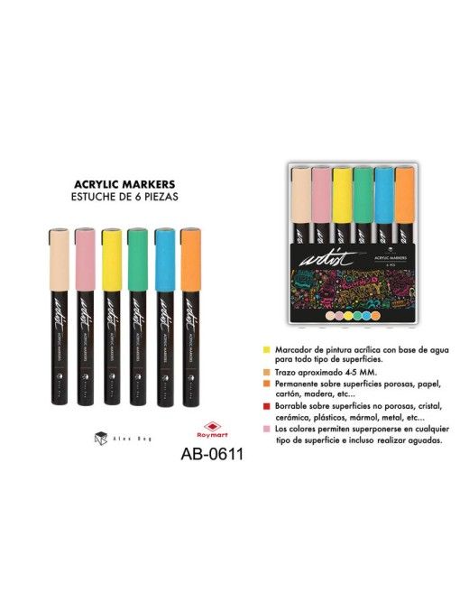 ROTULADORES ACRILICOS 6