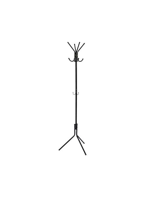 PERCHERO NEGRO 8 COLGADORES KF17116