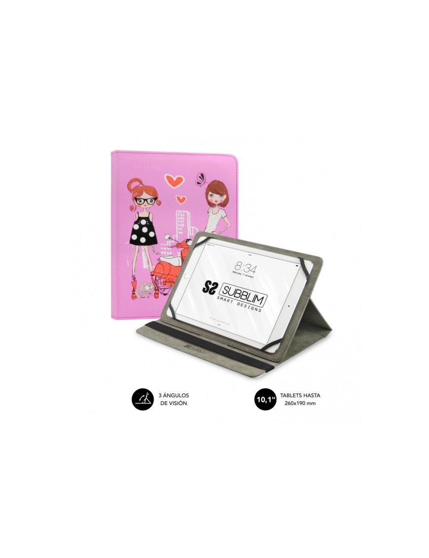 SUBBLIM Funda Tablet TRENDY CASE FASHION GIRLS 10.