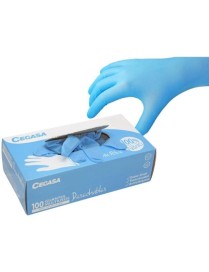 CAJA DE 100 GUANTES 100%NITRILO MULTIUSO TG CEGASA