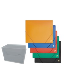 CARPETA GOMAS SOLAPA PP OPACA A4