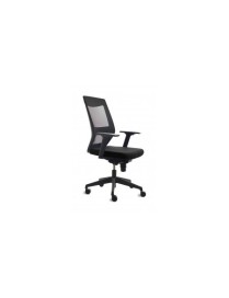 SILLA ROCADA MOD RD-908 RESPALDO NEGRO -TAP. NEGRO