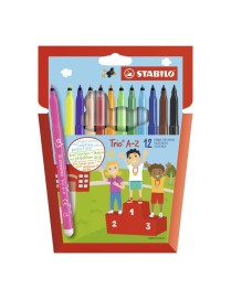 ROTULADOR STABILO TRIO AZ ESTUCHE 12