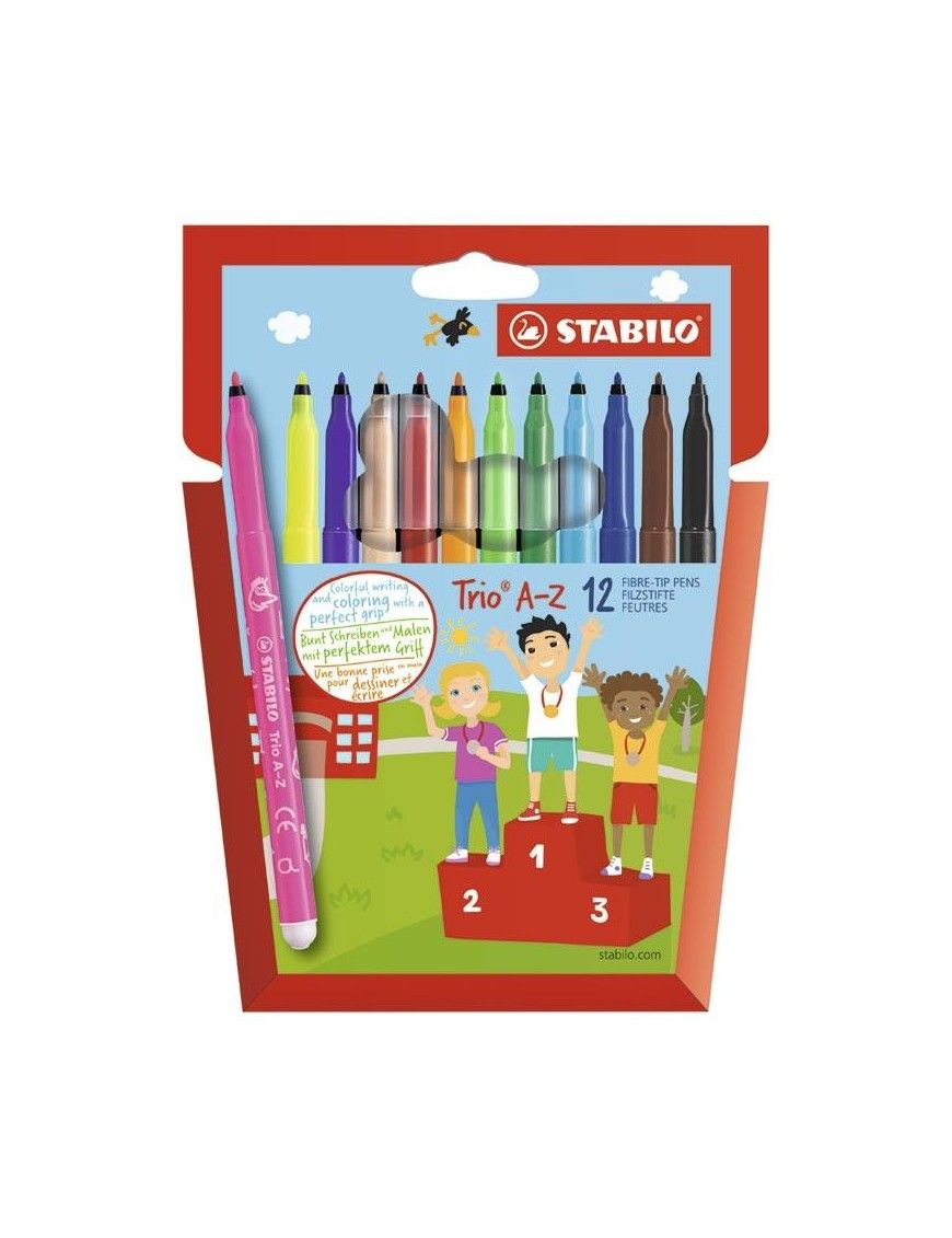 ROTULADOR STABILO TRIO AZ ESTUCHE 12