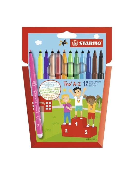 ROTULADOR STABILO TRIO AZ ESTUCHE 12