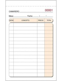 TALONARIO CAMARERO 16º TRIPLICADO 94