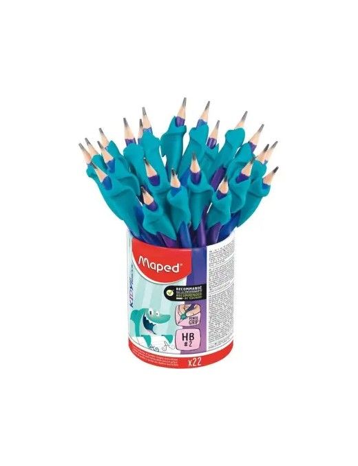 LAPICES HB MAPED CON ADAPTADOR ERGONOMIC BOTE 22