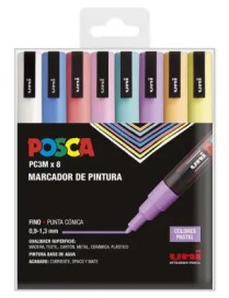 ESTUCHE POSCA SURTIDO PC3M/8C PASTEL