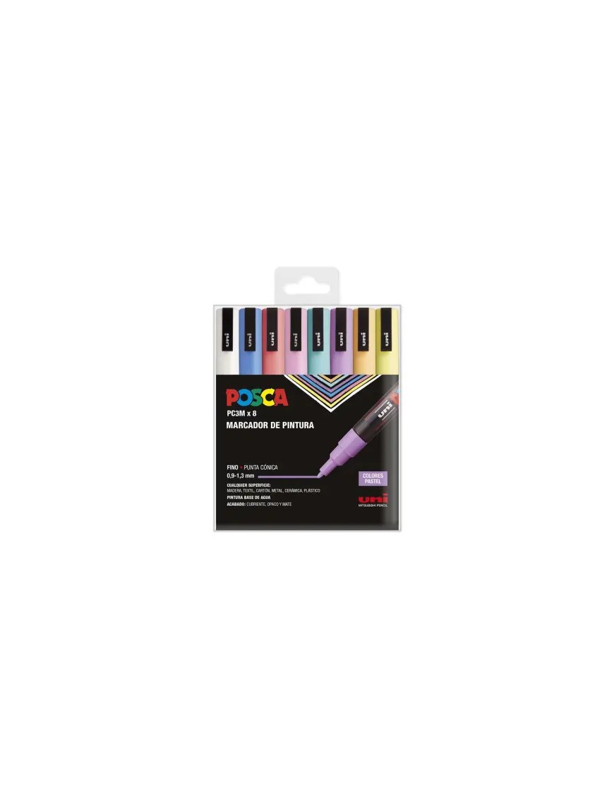 ESTUCHE POSCA SURTIDO PC3M/8C PASTEL