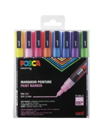 ESTUCHE POSCA SURTIDO PC3M/8C SURTIDO PURPURINA