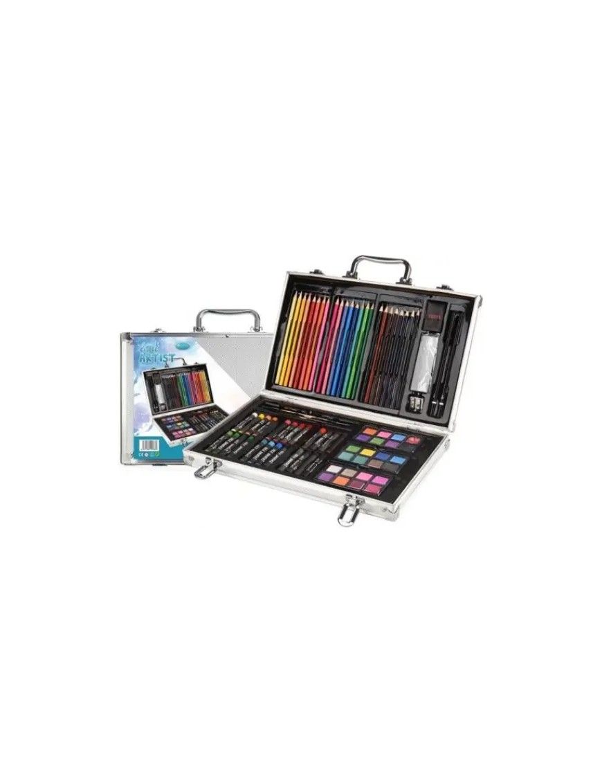 MALETA ART STUDIO ARTIST 80 PCS ALUMINIO