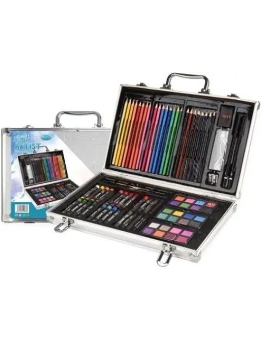 MALETA ART STUDIO ARTIST 80 PCS ALUMINIO