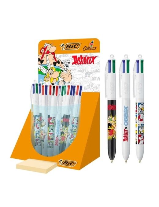 BOLIGRAFO BIC 4 COLORES AXTERIX 30UDS