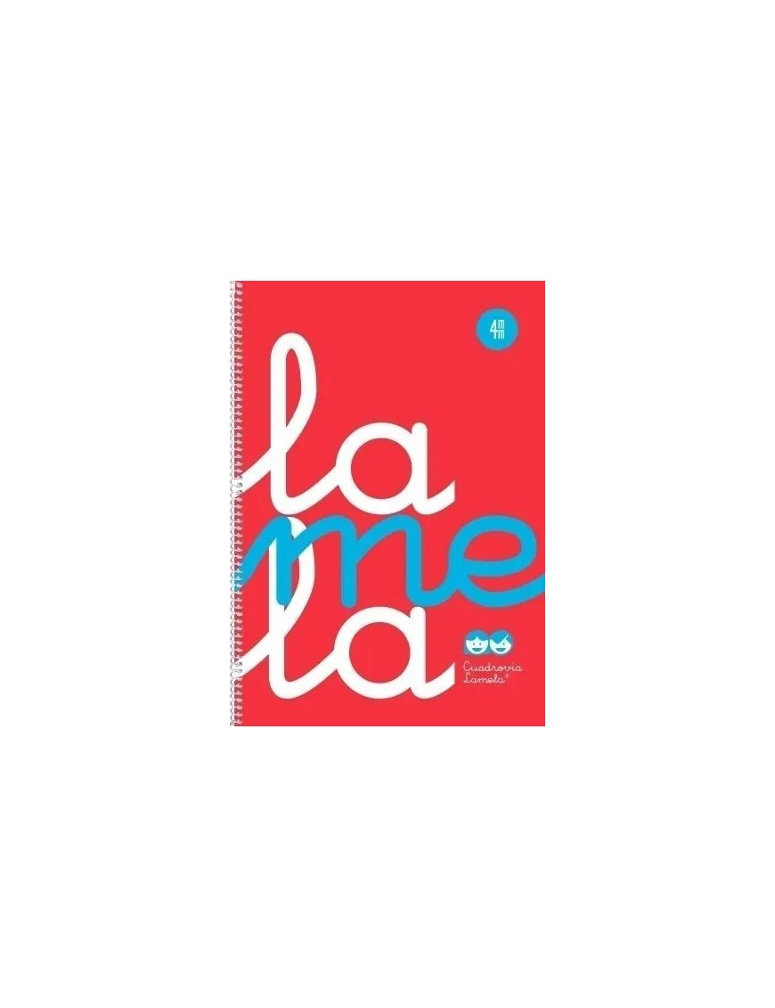 CUADERNO LAMELA Fº 4MM P.P 7FTP004 ROJO