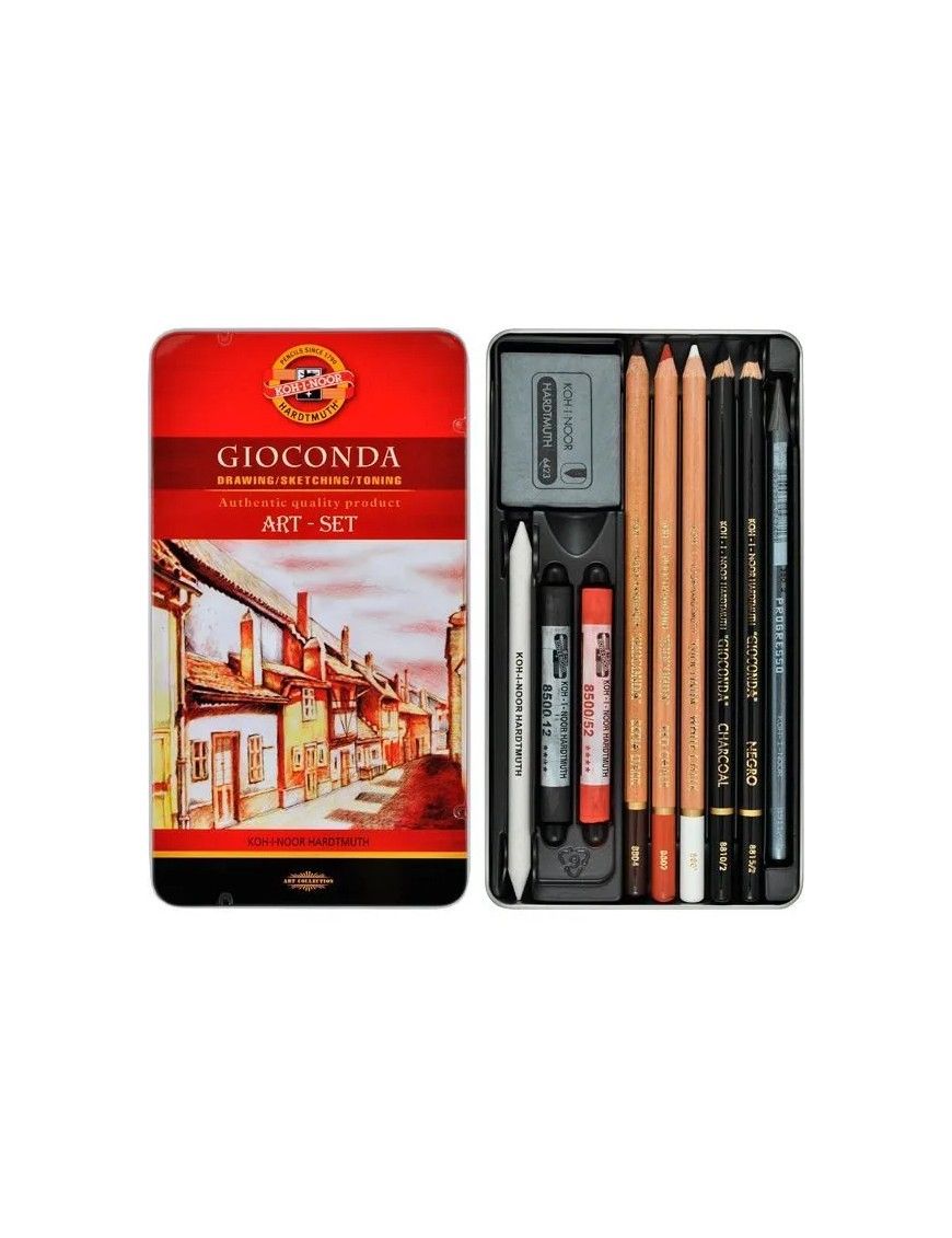 CAJA SURTIDA KOH-I-NOOR GIOCONDA ART 10 PIEZAS
