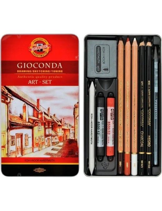 CAJA SURTIDA KOH-I-NOOR GIOCONDA ART 10 PIEZAS