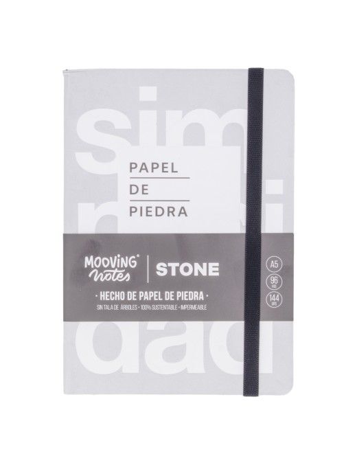 MOOVING NOTES A5 TAPA DURA PAPEL PIEDRA