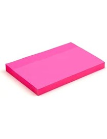 TACO ADHESIVO NEON 76X127 MM. 80 H. ROSA