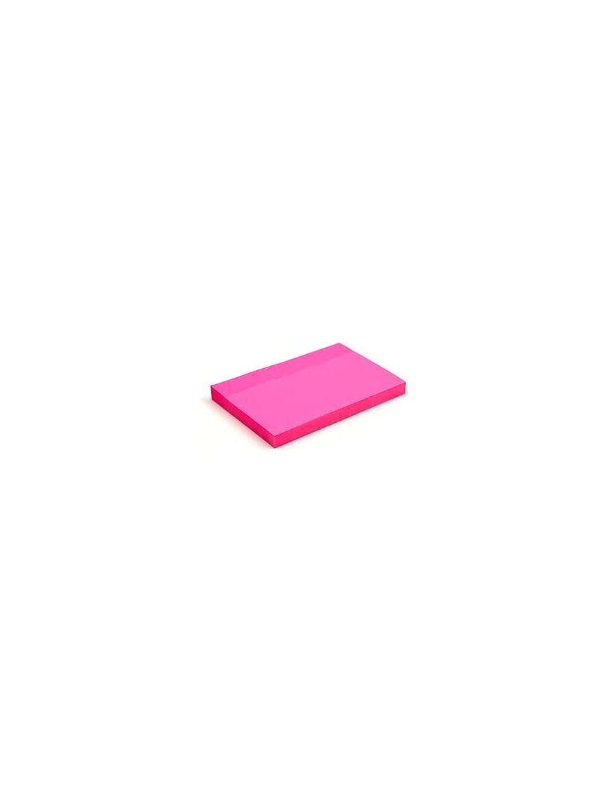 TACO ADHESIVO NEON 76X127 MM. 80 H. ROSA