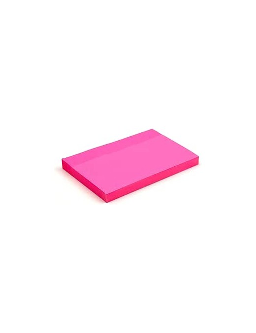 TACO ADHESIVO NEON 76X127 MM. 80 H. ROSA