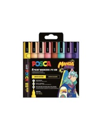 ESTUCHE POSCA PC-5 8UDS MANGA HERO