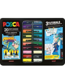 MALETIN METAL POSCA 20 MANGA