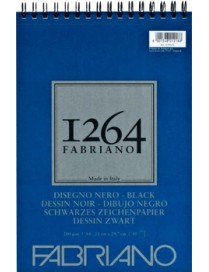 BLOCS DIBUJO F-1264 Black 200G A4, 40's-ESP