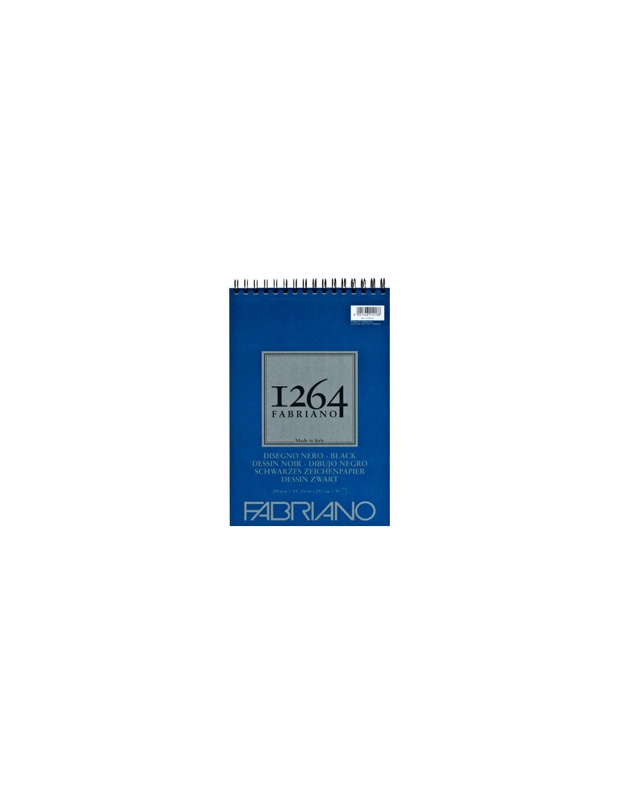 BLOCS DIBUJO F-1264 Black 200G A4, 40's-ESP