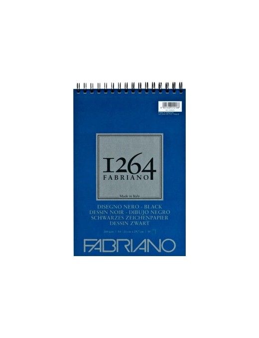 BLOCS DIBUJO F-1264 Black 200G A4, 40's-ESP