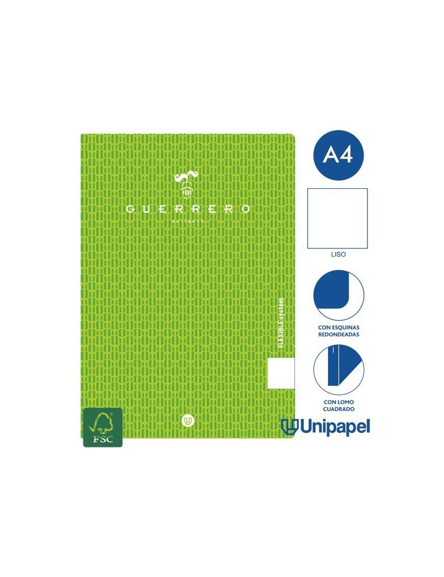 LIBRETA GRAPA GUERRERO A4 48 H 90 G PP LISO