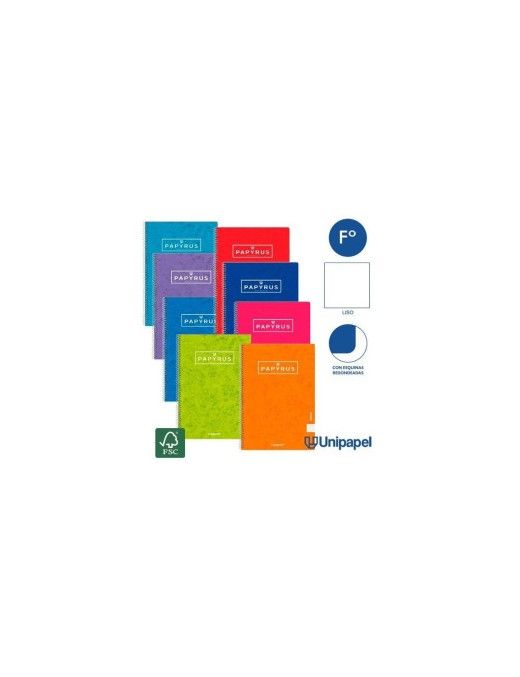 BLOCS FOLIO TAPA DURA LISO PAPYRUS