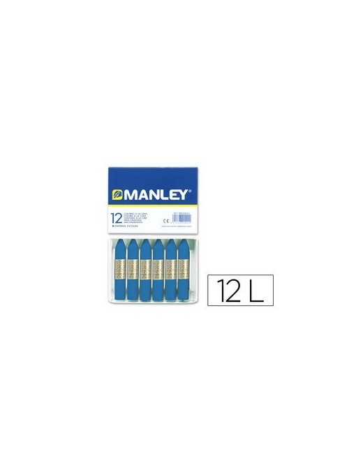 MANLEY CERAS Nº 19 AZUL PRUSIA (12 U.)
