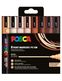 ROTULADOR POSCA PC-5M 8UDS SET PORTRAIT